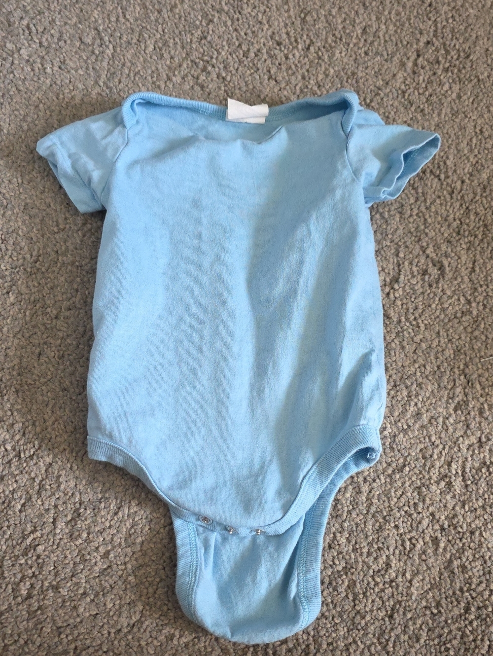 Old Navy Light Blue Short-Sleeve Baby Bodysuit